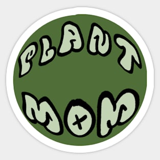 plant mom badge Sticker